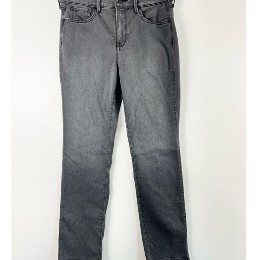 NYDJ for Chico’s Lift-tuck Slate-gray Straight Leg Jeans Sz.8
